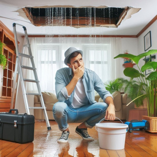 Water Dripping From Ceiling